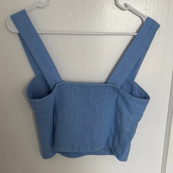 Abercrombie & Fitch Linen Crop Top - Picture 3 of 4